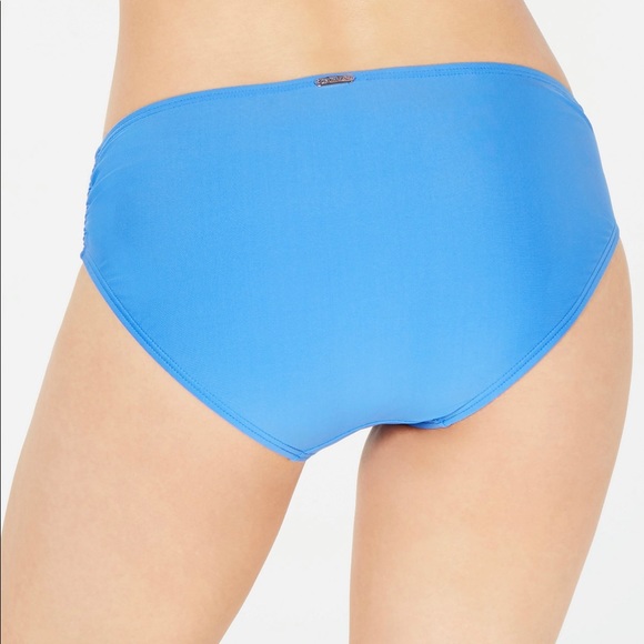 Calvin Klein Ruched-Side Hipster Bikini Bottom - Picture 2 of 4